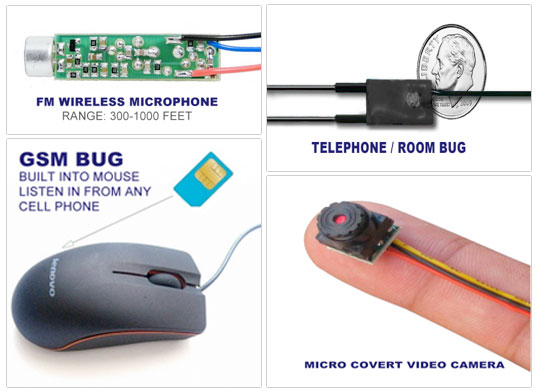 equipment to detect hidden listening devices